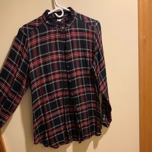 plaid blouse from loft